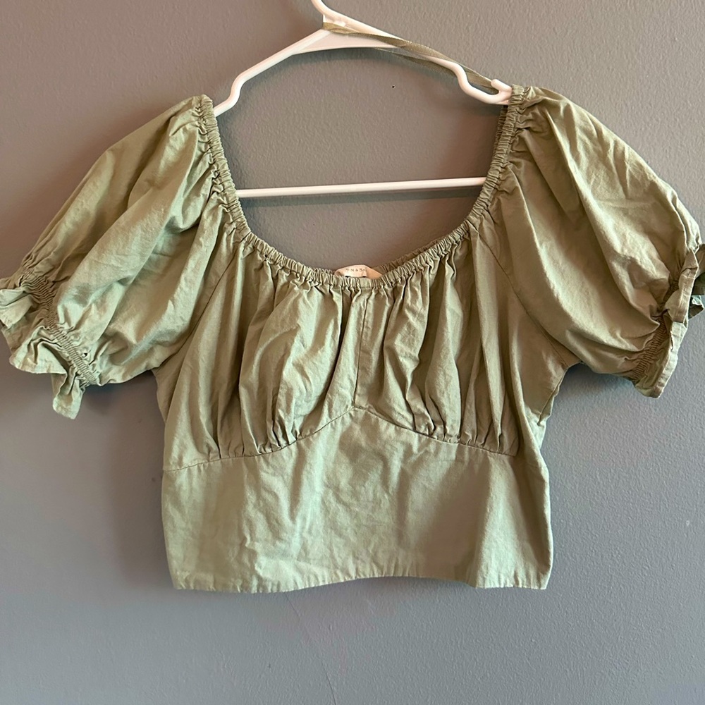 Cute mint green blouse
